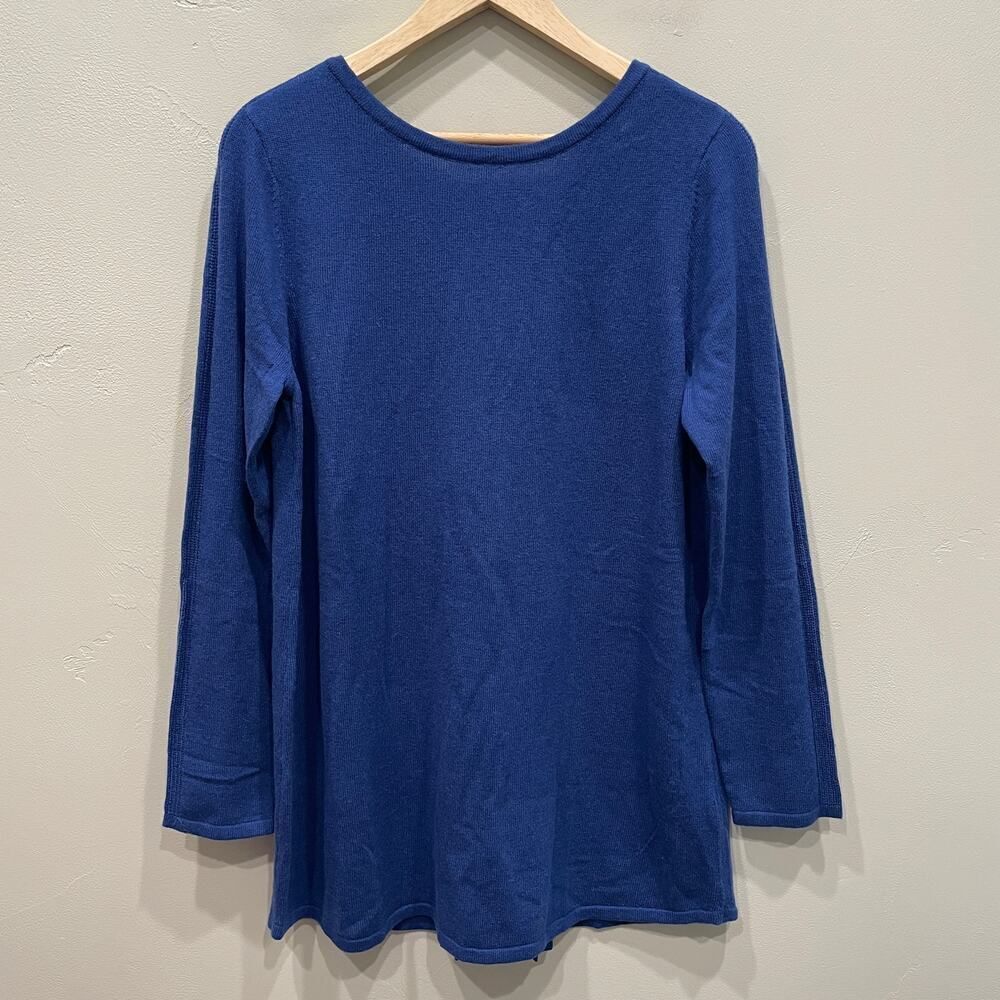 NWT Soft Surroundings Reserva Sweater Lagoon Blue - Size: Small